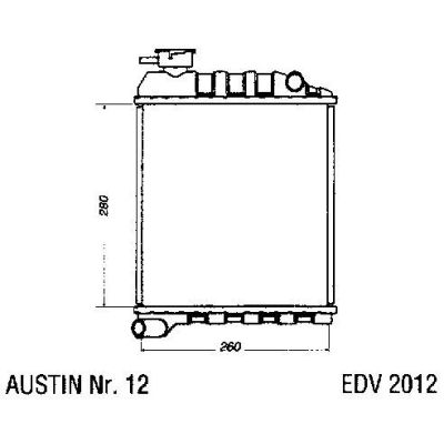 NEU + Kühler Austin Mini Cooper 0.9 / 1.0 / 1.1 / 1.3 - Rover / BMC 09.69 - 08.xx - Rover 414 / 416 / 420 1.4 | MAV - 44287 [ Mini ]