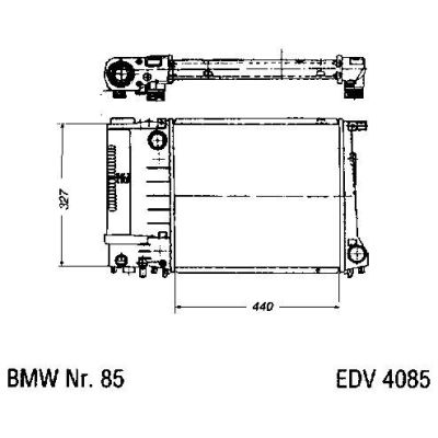 NEU + Kühler BMW 3 E 30 316 / 318 - 16V Schaltgetriebe - 9.89 - 8.xx - BMW 3 E 36 320 / 325 / 328 Schaltgetrie | MAV - 44436 [ E 30 ]