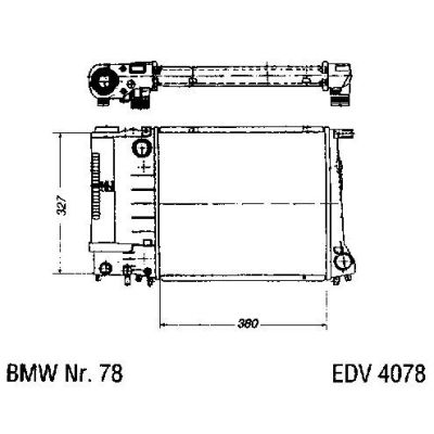 NEU + Kühler BMW 3 E 30 316 / 318 / 320 Schaltgetriebe - 9.87 - 8.xx - Kühlsystem Wasserkühler / Radiator + + | MAV - 44429