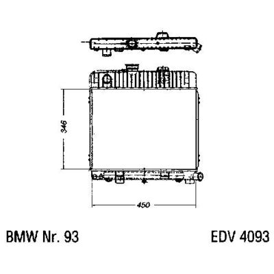 NEU + Kühler BMW 3 E 30 316 automatic - 9.87 - 8.90 - Kühlsystem Wasserkühler / Radiator + + + NEU | MAV - 44442
