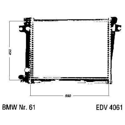 NEU + Kühler BMW 3 E 30 320 / 323 / 325 Klimaanlage / Automatic - 9.82 - 8.87 - Kühlsystem Wasserkühler / Radi | MAV - 44415