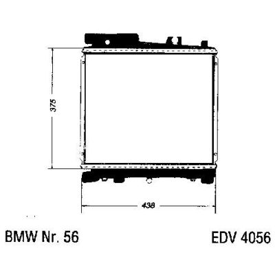 NEU + Kühler BMW 3 E 30 320 / 323 Schaltgetriebe - 9.85 - 8.87 - Kühlsystem Wasserkühler / Radiator + + + NEU | MAV - 44410
