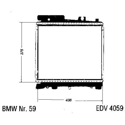 NEU + Kühler BMW 3 E 30 320 / 325 Automatic - 9.85 - 8.87 - Kühlsystem Wasserkühler / Radiator + + + NEU | MAV - 44413