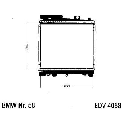 NEU + Kühler BMW 3 E 30 320 / 325 Schaltgetriebe - 9.85 - 8.87 - Kühlsystem Wasserkühler / Radiator + + + NEU | MAV - 44412