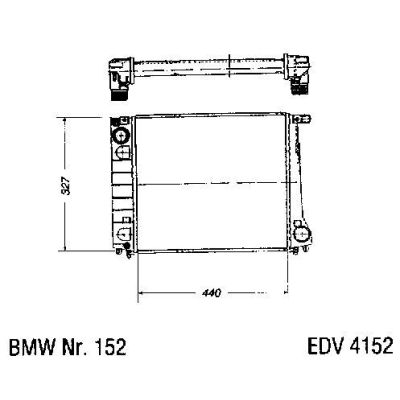 NEU + Kühler BMW 3 E 30 320 / 325 Schaltgetriebe - 9.87 - 8.xx - Kühlsystem Wasserkühler / Radiator + + + NEU | MAV - 44460