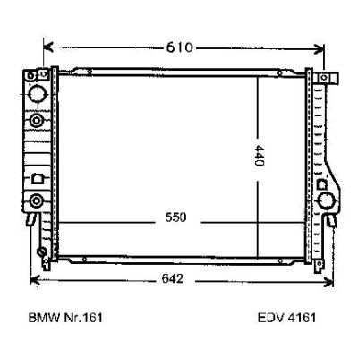 NEU + Kühler BMW 3 E 30 324 D / TD Automatic - 9.85 - 8.91 - BMW 5 E 34 530 - 32V - M 60 Automatic - 9.92 - 8. | MAV - 44467 [ E 30 ]