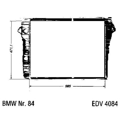 NEU + Kühler BMW 5 E 12 520 Automatic - 9.77 - 8.81 - Kühlsystem Wasserkühler / Radiator + + + NEU | MAV - 44435