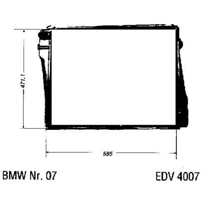 NEU + Kühler BMW 5 E 12 525 / 528 Schaltgetriebe - 9.73 - 8.81 - Kühlsystem Wasserkühler / Radiator + + + NEU | MAV - 44374