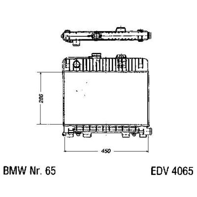 NEU + Kühler BMW 5 E 28 518 Automatic - 9.84 - 8.xx - Kühlsystem Wasserkühler / Radiator + + + NEU | MAV - 44419