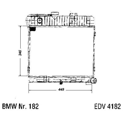 NEU + Kühler BMW 5 E 28 518 Klimaanlage / Automatic - 9.84 - 8.xx - Kühlsystem Wasserkühler / Radiator + + + N | MAV - 44481