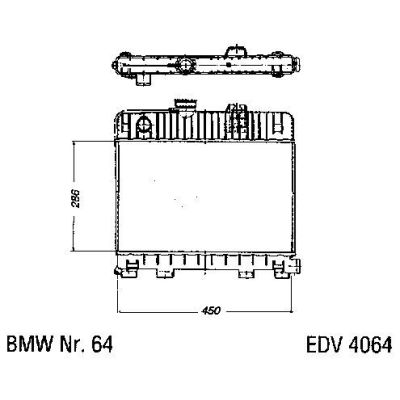 NEU + Kühler BMW 5 E 28 518 Schaltgetriebe - 9.84 - 8.xx - Kühlsystem Wasserkühler / Radiator + + + NEU | MAV - 44418