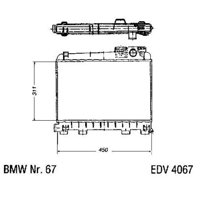 NEU + Kühler BMW 5 E 28 520 / 525 Schaltgetriebe - 9.84 - 8.xx - 1178213 1178090 17177778213 | MAV - 44421