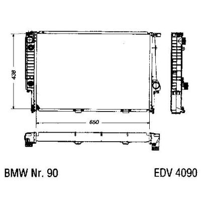 NEU + Kühler BMW 5 E 34 524 TD Klimaanlage / Automatic - 9.88 - 8.xx - BMW 7 E 32 750 Klimaanlage / Automatic | MAV - 44439 [ E 34 ]