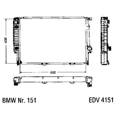 NEU + Kühler BMW 5 E 34 524 TD Klimaanlage / Schaltgetriebe - 9.88 - 8.xx - BMW 8 E 31 840 / 8550 / D Automati | MAV - 44459 [ E 34 ]