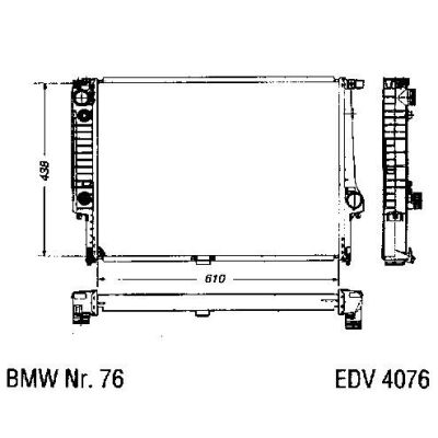 NEU + Kühler BMW 5 E 34 530 / 535 Klimaanlage / Automatic - 9.87 - 8.xx - BMW 7 E 32 730 / 735 Klimaanlage / A | MAV - 44427