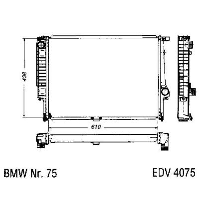 NEU + Kühler BMW 5 E 34 530 / 535 Klimaanlage / Schaltgetriebe - 9.87 - 8.xx - BMW 7 E 32 730 / 735 Klimaanlag | MAV - 44426 [ E 34 ]