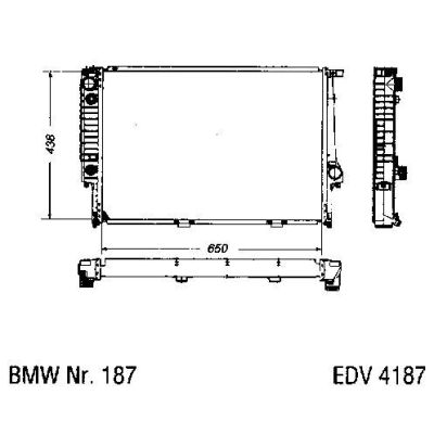 NEU + Kühler BMW 5 E 34 540 Klimaanlage / Automatic mit ext. Ölkühler - 9.92 - 8.xx - BMW 7 E 32 740 Klimaanla | MAV - 44484 [ E 34 ]