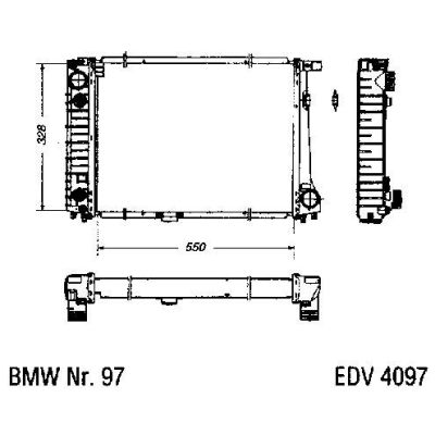 NEU + Kühler BMW 7 E 32 730 / 735 Automatic - 9.85 - 8.95 - BMW 5 E 34 530 / 535 Automatic - 9.87 - 8.90 - Küh | MAV - 44446 [ E 32 ]
