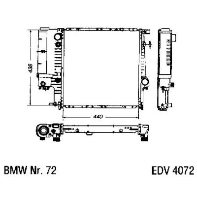 NEU + Kühler BMW Z 3 Z3 1.8 / 1.9 Schaltgetriebe - 9.95 - 8.xx - BMW 3 E 36 316 / 318 / 320 / 323 / 325 Klimaa | MAV - 44425 [ Z 3 ]