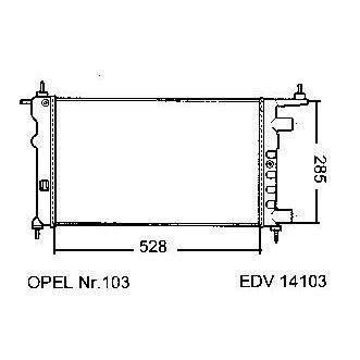 NEU + Kühler Chevrolet Prisma 1.0 - 12V / 1.2 - 16V Schaltgetriebe - 9.xx - 8.xx - Opel Corsa B 1.0 - 12V / 1. | MAV - 45118 [ Prisma ]