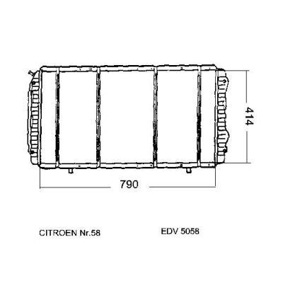 NEU + Kühler Citroen Jumper 1.9D / 2.5D Klima / Schaltgetriebe - 9.94 - 8.xx - Peugeot Boxer 1.9D / 2.5D / TD | MAV - 44566 [ Citroen ]