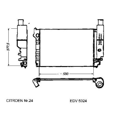 NEU + Kühler Citroen XM 2.0 - 16V Schaltgetriebe - 9.89 - 8.xx - Peugeot 605 2.0 - 16V Schaltgetriebe - 9.89 - | MAV - 44532 [ Citroen ]