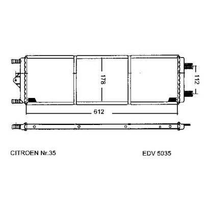 NEU + Kühler Citroen XM 2.5TD Schaltgetriebe - 9.94 - 8.xx - Peugeot 605 2.5TD SG / 9.94 - / 1301S6 1301S8 | MAV - 44543 [ Citroen ] / EAN:4052355467355