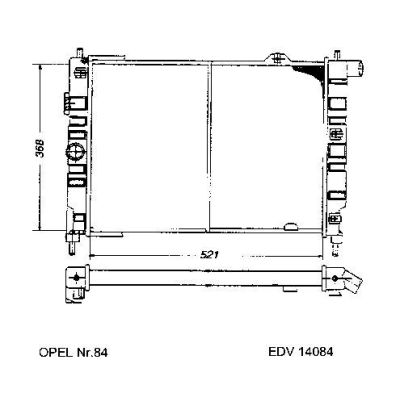 NEU + Kühler Daewoo Nexia / Cielo / Racer + GSi 1.6 D / 1.7 D / 1.8 / 2.0 - 16V Schaltgetriebe - 9.xx - 8.xx - | MAV - 45102 [ Daewoo ]