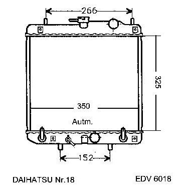 NEU + Kühler Daihatsu Charade / Gran Move / Valera 1.3 / 1.5 - 16V Automatic / Schaltgetriebe - Daihatsu 9.93 | MAV - 44226