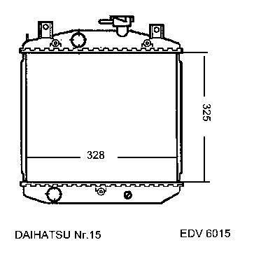 NEU + Kühler Daihatsu Cuore / Turbo / 4 WD 0.6 / 08 Schaltgetriebe - Daihatsu 9.85 - 8.xx - Kühlsystem Wasserk | MAV - 44224