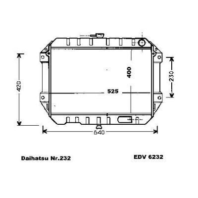 NEU + Kühler Daihatsu Rocky .1 / 2.8 D / TD / Schaltgetriebe / 9.83 - 8.93 / 1640087616 1640087625 1640087623 | MAV - 44236