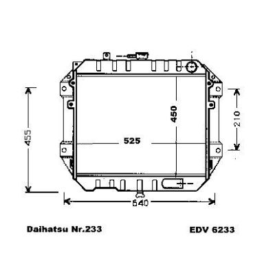 NEU + Kühler Daihatsu Rocky .2 / 2.8 D / TD / Schaltgetriebe / 9.93 - 8.96 / 1640087642 | MAV - 44237