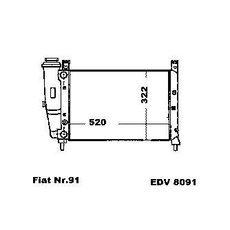 NEU + Kühler Fiat Fiorino 1.4 / 1.5 / 1.6 Schaltgetriebe - 9.87 - 8.xx - Fiat Uno 70 SX / IE 1.4 Schaltgetrieb | MAV - 44793 [ Fiorino ]