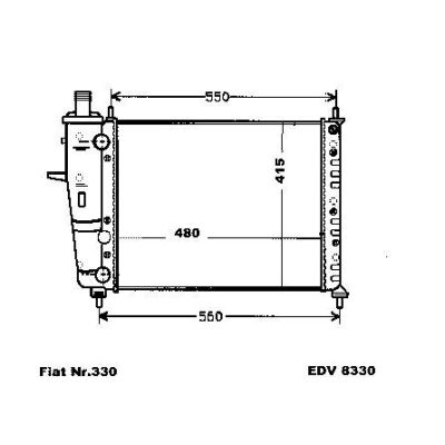 NEU + Kühler Fiat Marea 1.2 - 16V Schaltgetriebe - 9.97 - 8.00 - Fiat Brava 1.2 - 16V / 1.6 - 16V Schaltgetrie | MAV - 44843 [ Marea ]