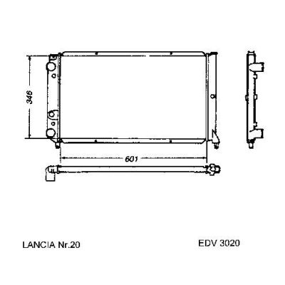 NEU + Kühler Fiat Ritmo .2 1.7D / 1.9TD - 9.84 - 8.90 - Fiat Regata 1.7D / 1.9TD - 9.83 - 8.90 - Lancia Prisma | MAV - 44333 [ Ritmo ]