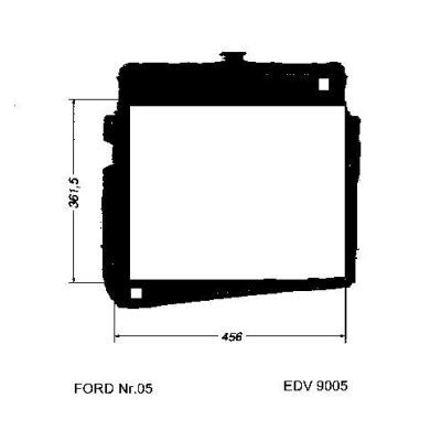 NEU + Kühler Ford Capri MK 2 2.0 / 2.2 / 2.3 / 2.6 / 3.0 / V6 Schaltgetriebe - 9.xx - 8.74 - Kühlsystem Wasser | MAV - 44855