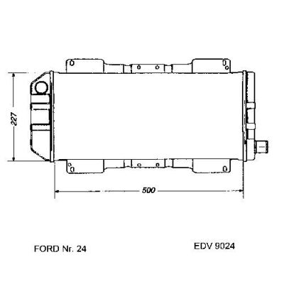 NEU + Kühler Ford Escort MK 3 1.1 CHV Schaltgetriebe - 9.79 - 8.86 - Kühlsystem Wasserkühler / Radiator 500 x | MAV - 44873