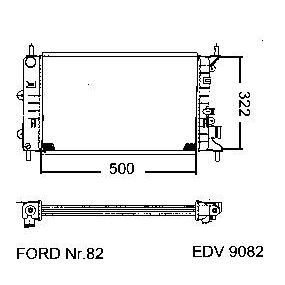 NEU + Kühler Ford Escort MK 5 1.4 / 1.6 / 16V Schaltgetriebe - 9.90 - 8.xx - Ford Orion MK 3 1.4 Schaltgetrieb | MAV - 44929 [ Escort ]