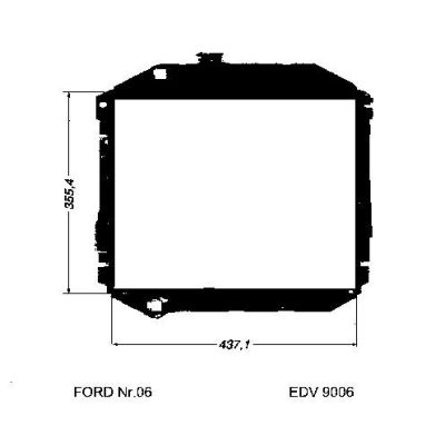 NEU + Kühler Ford Taunus MK 2 / MK 3 2.0 - V6 / 2.3 - V6 Schaltgetriebe - 9.72 - 8.79 - Kühlsystem Wasserkühle | MAV - 44856
