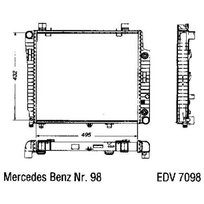 NEU + Kühler Mercedes W 211 E Klasse .2 220 CDI Schaltgetriebe / Klimaanlage - DB / Daimler / Benz 9.01 - 8.xx | MAV - 44670