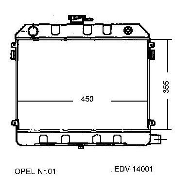 NEU + Kühler Opel Ascona B 1.6 / 2.0 N / S Schaltgetriebe - GM / Vauxhall 9.75 - 8.xx - Vauxhall Cavalier .1 1 | MAV - 45031 [ Ascona B ]