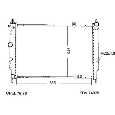 NEU + Kühler Opel Astra F .1 1.7 D / 1.8 Schaltgetriebe - GM / Vauxhall 9.91 - 8.94 - Vauxhall Astra .3 1.7 D | MAV - 45096 [ Opel ]