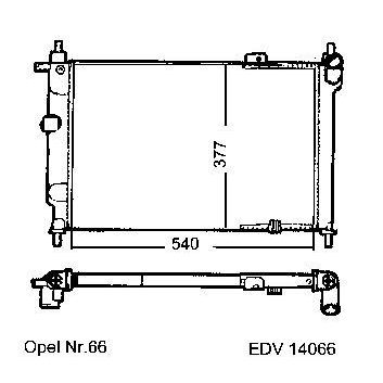 NEU + Kühler Opel Astra F 1.4 / 1.6 - 16V / 1.8 / 2.0 - 16V Schaltgetriebe - GM / Vauxhall 9.91 - 8.98 - Vauxh | MAV - 45085 [ Opel ]