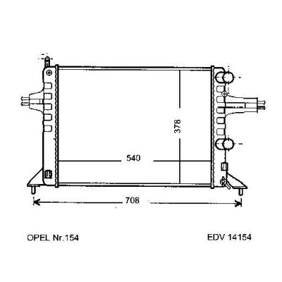 NEU + Kühler Opel Astra G 1.2 - 16V Schaltgetriebe - GM / Vauxhall 9.97 - 8.04 - Vauxhall Astra .4 1.2 - 16V S | MAV - 45154 [ Opel ]