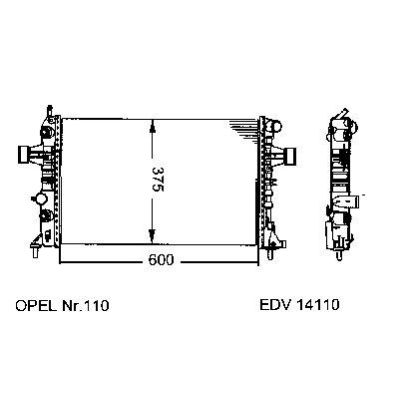 NEU + Kühler Opel Astra G 1.4 / 1.6 / 1.7 TD / 1.8 / 2.0 Schaltgetriebe / Automatic / Klimaanlage - GM / Vauxh | MAV - 45125