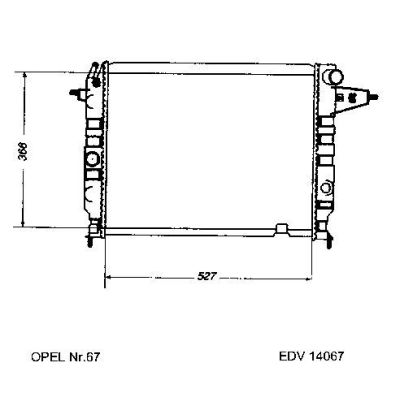 NEU + Kühler Opel Calibra 2.0 - 16V Schaltgetriebe - GM / Vauxhall 9.90 - 8.xx - Vauxhall Cavalier .2 1.6 / 1. | MAV - 45086 [ Calibra ]