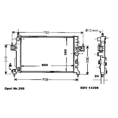 NEU + Kühler Opel Combo .2 1.3 CDTi Schaltgetriebe / Automatic / Klimaanlage - GM / Vauxhall 9.03 - 8.xx - Ope | MAV - 45182 [ Opel Combo ]