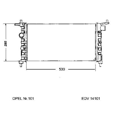 NEU + Kühler Opel Combo .2 1.4 Schaltgetriebe - GM / Vauxhall 9.93 - 8.xx - Vauxhall Tigra 1.4 - 16V / 1.6 - 1 | MAV - 45116 [ Combo ]