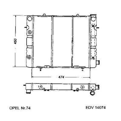 NEU + Kühler Opel Commodore C 2.5 Automatic / Klimaanlage - GM / Vauxhall 9.83 - 8.xx - Vauxhall Viceroy 2.5 / | MAV - 45092 [ Commodore ]