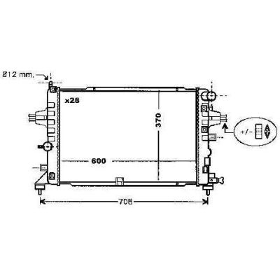 NEU + Kühler Opel div. Modelle s. Abb. + Beschreibung - GM / Vauxhall 9.xx - 8.xx - Kühlsystem Wasserkühler / | MAV - 45196